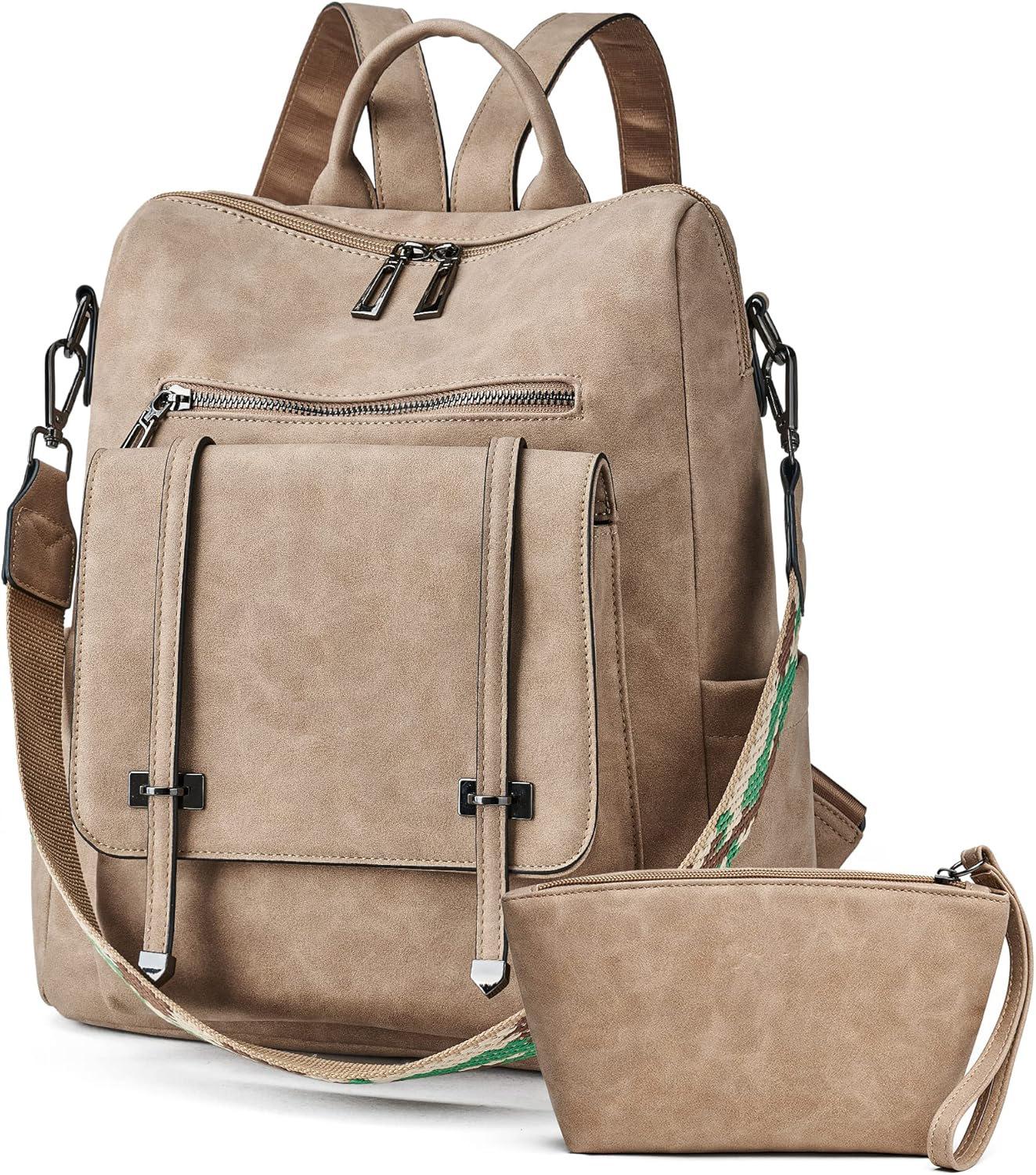 

Женский рюкзак в стиле ретро, новая высококачественная сумка двойного назначения из мягкой искусственной кожи, вместительный рюкзак для женщин, предназначенный для поездок на работу