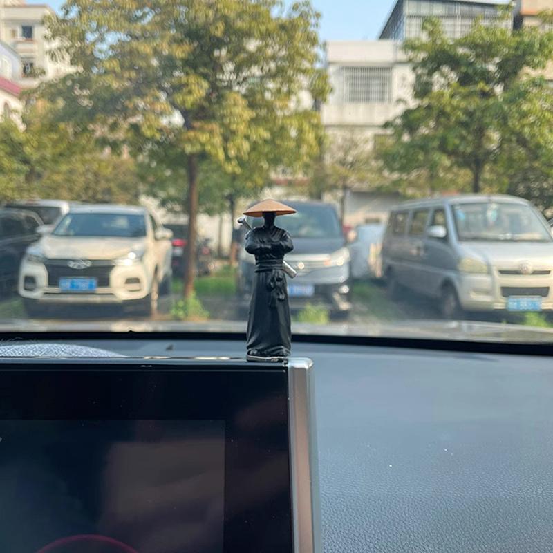 Cool Chinese Kung Fu Swordsman Figure Sand Table Layout Mini Landscape Supplies Desk Decoration Fairy Garden Miniatures