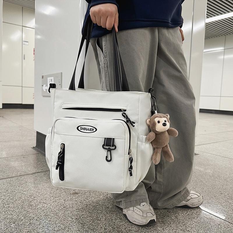 College Messenger Bag Studentische Umhängetasche für den Unterricht Große Kapazität Tragetasche