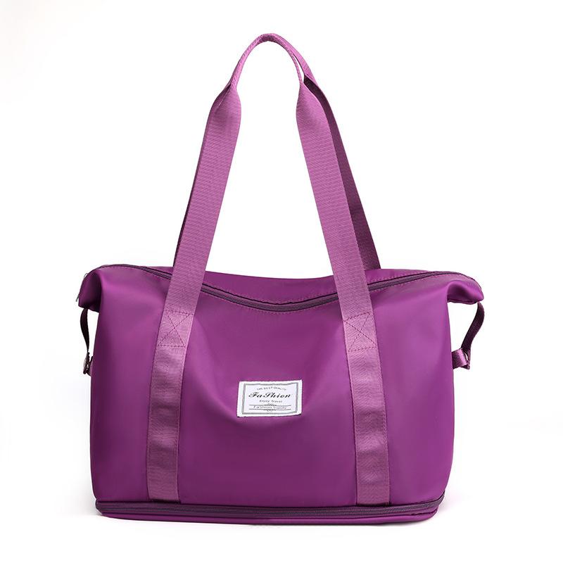 Short-Distance Sports Fitness Bag Wet And Dry Separation Travel Bag Foldable Handbag Boarding Bag Outdoor Luggage Storage Bag