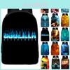 Durable 3d Godzilla King Of The Monsters Backpack Kids School Bag With Classic Appeal