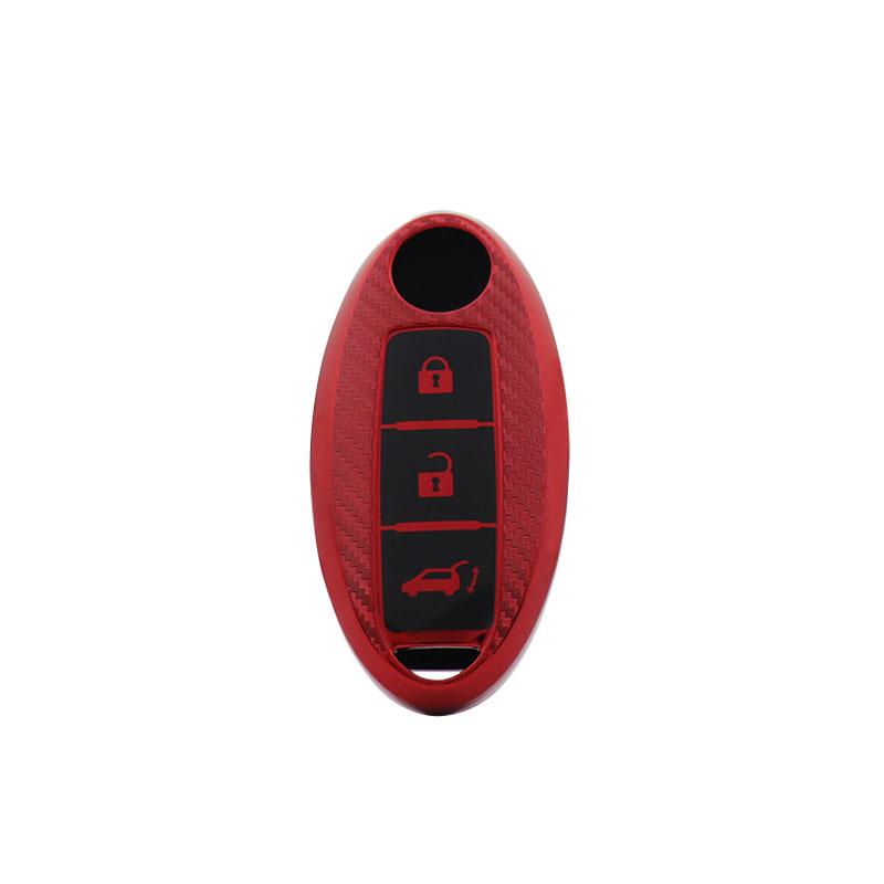 TPU Carbon Fiber Car Remote Key Cover Case Shell Key Fob for Qashqai X-Trail T32 T31 Juke J10 J11 Kicks Tiida Pathfinder Note Protector Holder