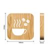 Innovative 3D LED Coffee Night Light for Bedroom Ambiance - Unique Gift FS-T1879W