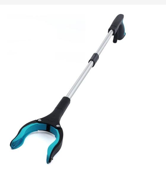 With 360° Swivel Grabber Trash Claw Foldable Grabber Trash Pick Up Stick ReachTool Litter Picker Arm Extension Outdoor