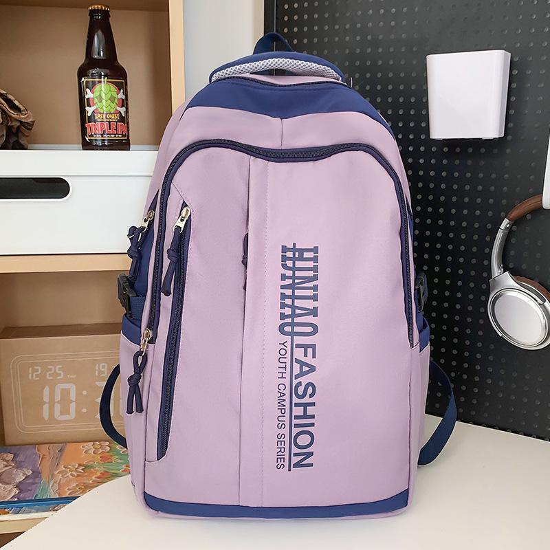 Children Elementary School Students Junior High School Girls Burgundy Middle School Students College Boy Backpack