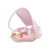 Sunshade Baby Inflatable Swim Seat with Raised Airbag and Anti-Rollover Design