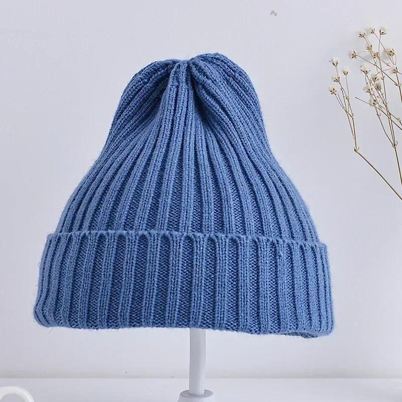 Korean Kids Hats for Girls Boys Crochet Bonnet Toddler Girl Cap Children Baby Photography Props Children Accessories Stuff