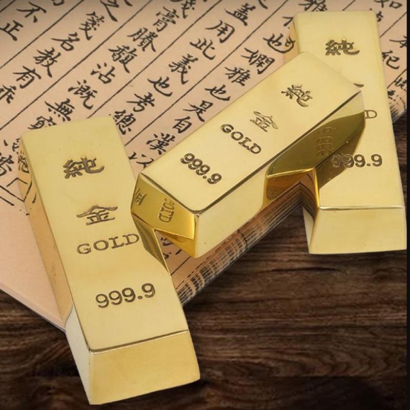 Lingot de aur imitație de cupru pur Lingot de alamă Lingouri de aur