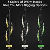 3 Packs Glow In Dark Multi-Color Chicken Feather Fishing Lure Fish Head Hooks Freshwater Saltwater Trout High Visibility Attractor