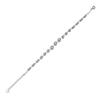 Exquisite 925 Sterling Silver Bead Bracelet Unisex Classic Style with Gold Silver Rhodium Plating