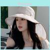 Summer Wide Brim Sun Hat For Women With Breathable Polyester Material For Outdoor Sun Protection