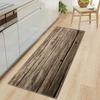 Wood Pattern Anti-Slip Kitchen Mat Absorbent Floor Rug for Bedroom Living Room Hallway Balcony Entrance Doormat