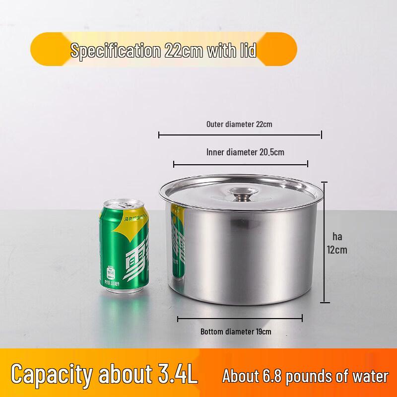 304 Stainless Steel Condiment Pot with Lid