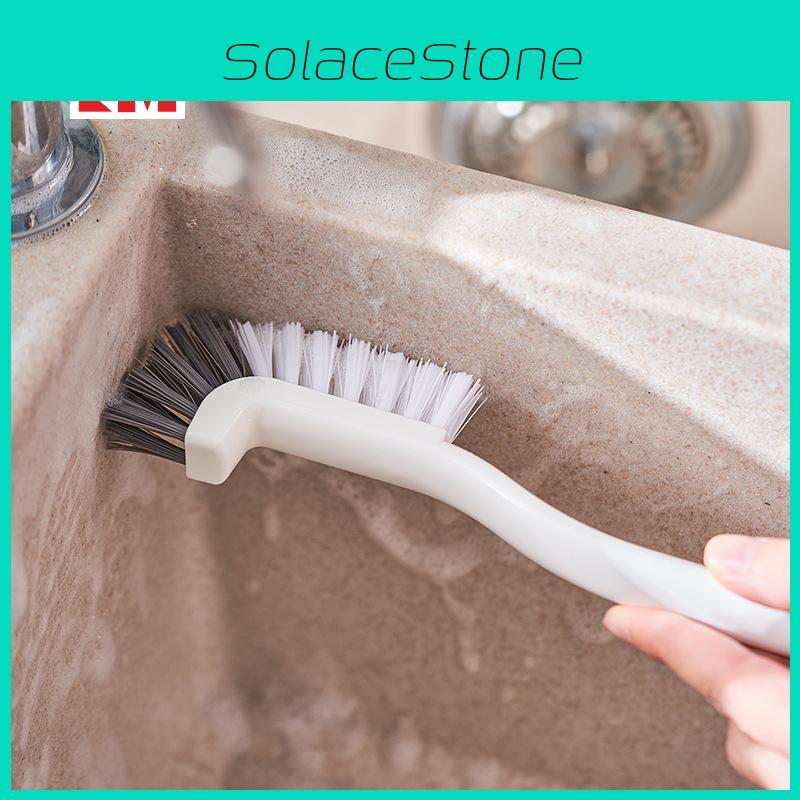 Bristle Hard Gap Cleaning Brush For Kitchen Sink Bathroom Tiles With Pp Nylon Handle