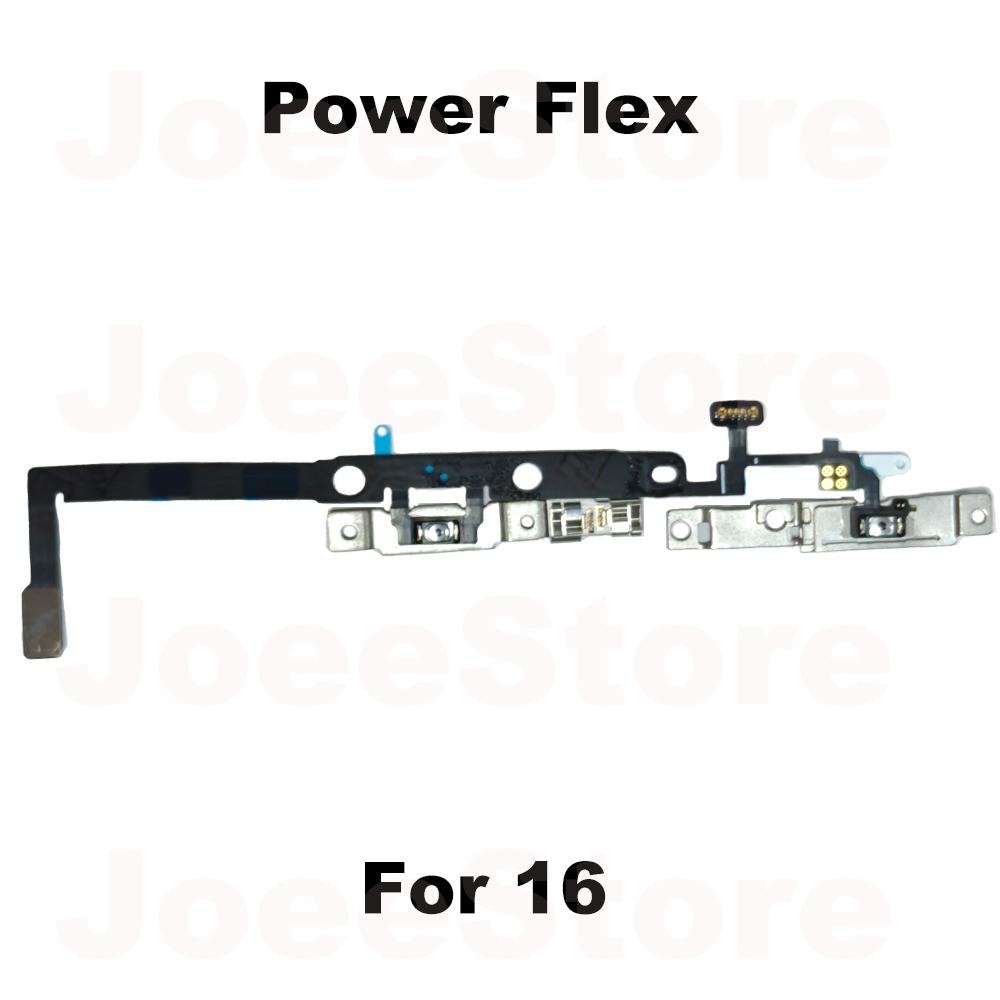 1pcs Power Volume Button Mute Switch Flex Cable for iPhone 15 16 Pro Max Plus Volume Button Control Cable Repair Part