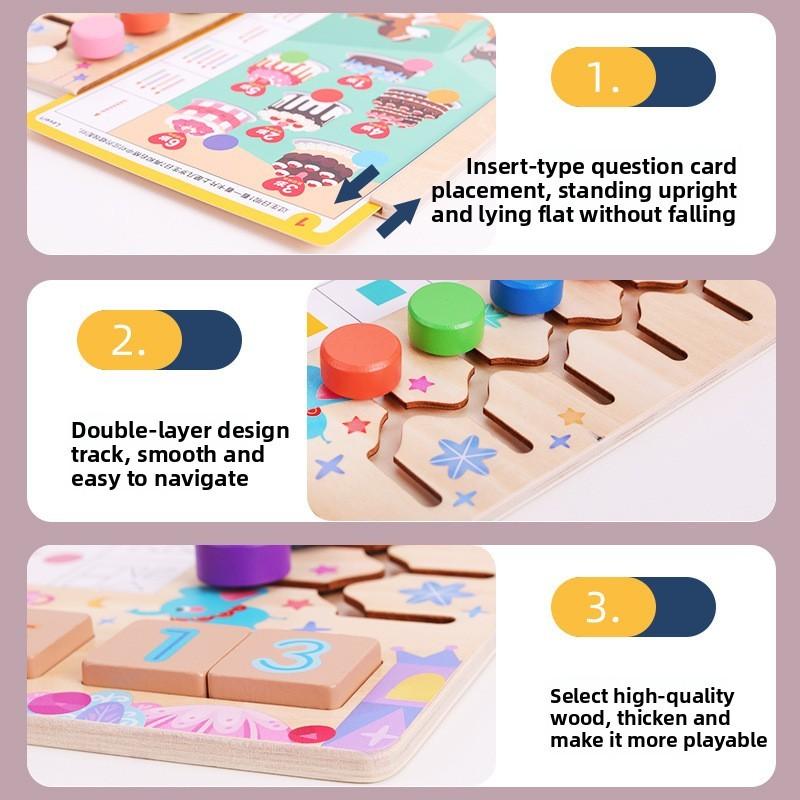 Wooden Educational Puzzle Game With Focus Training For Preschool Children