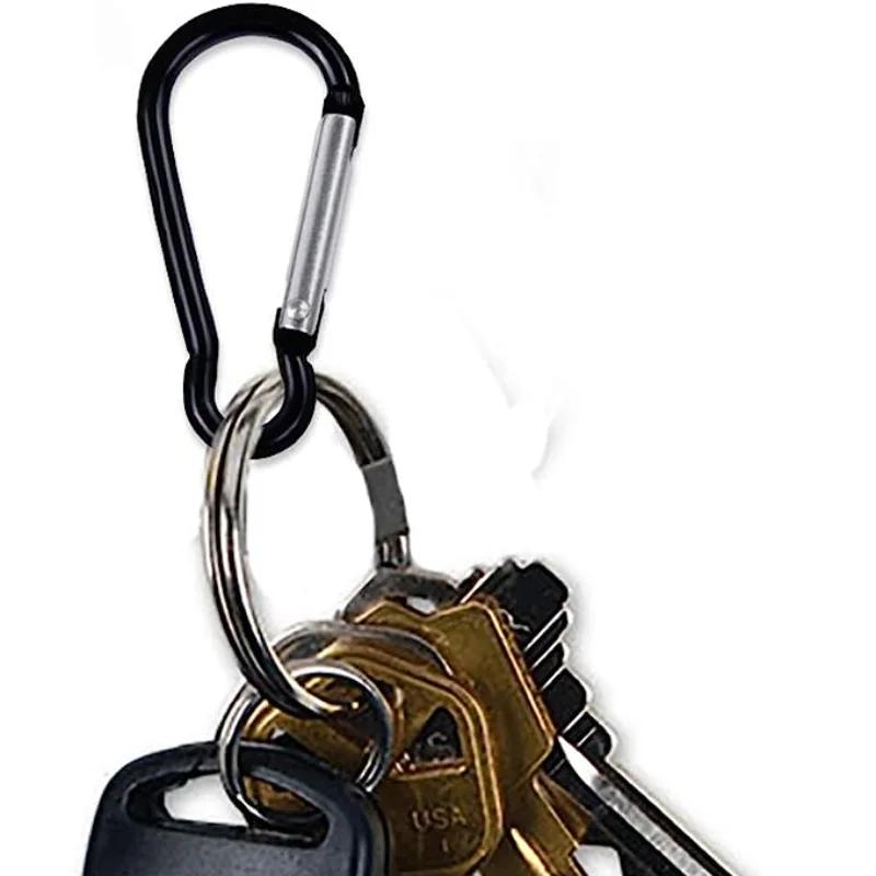 Mini Alloy Spring Carabiner Snap Hook Carabiner Clip Keychain Outdoor Camping Climbing Hiking D-ring Buckle Tools Keychain