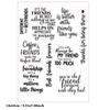 Greeting Words Clear Silicone Stamp Blessing Words Silicone Stamp for Card Making Scrapbooking Photo Album Journal
