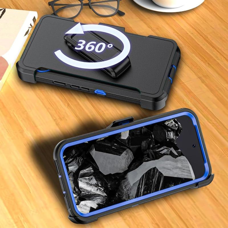 Prémiový odolný kryt na telefon vojenské kvality pro Google Pixel 10 9 8 Pro XL s klipem Pevný nárazuvzdorný pancéřový chránič Cell Cover