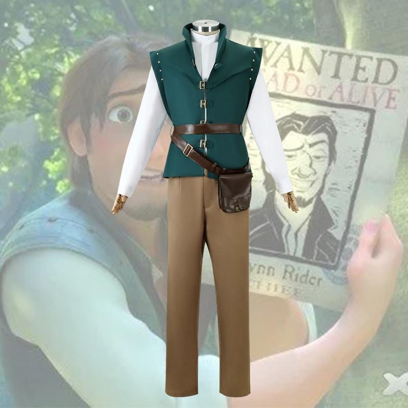 Enchanting Magic Cosplay Costume With Long Hair For Princess Cosplay Featuring Lettuce Prince Flynn Rider Polyester Fiber