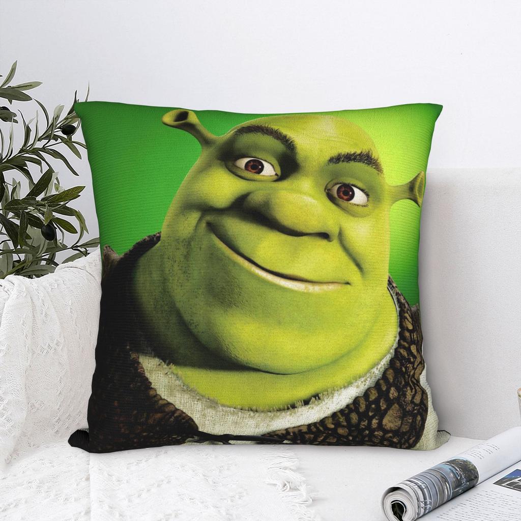 Cartoon Monster Shreks Pillowcase Soft Polyester Cushion Cover Decorations Pillow Case Cover Home Square 45*45Cm