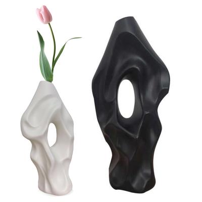 Vase à fleurs en plastique vintage Style chinois Minimaliste Conteneur porte-fleurs Maison Bureau