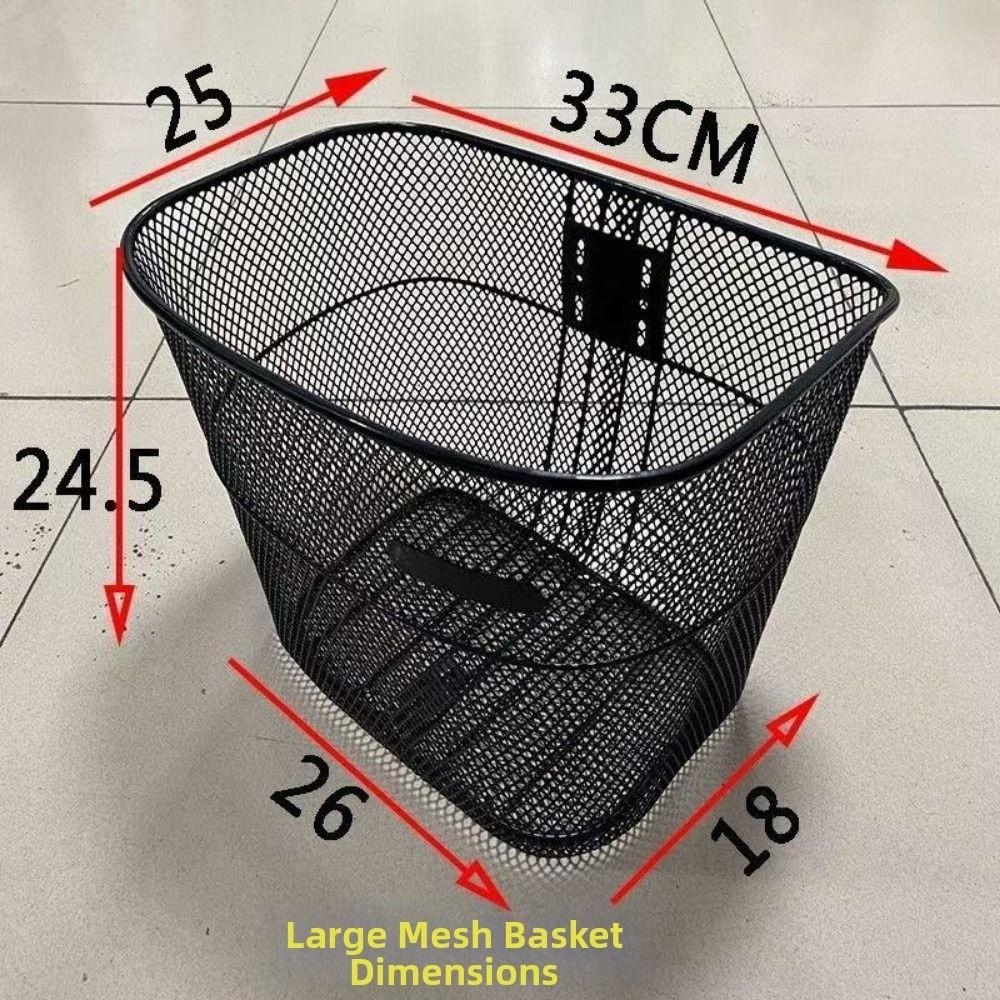 Metal Large Cart Basket Easy To Install Fixed Backpack New Bicycle Front Basket