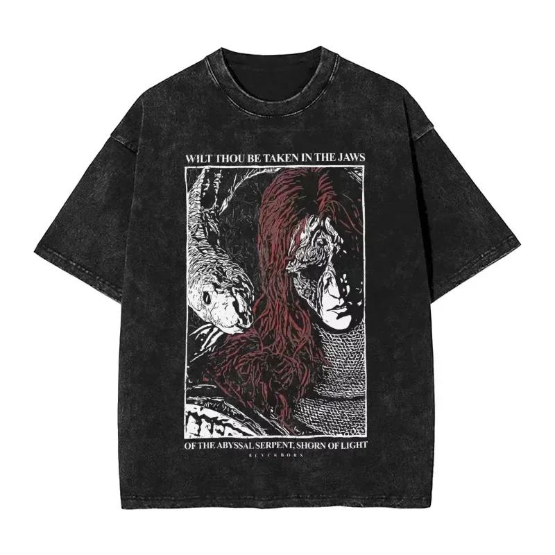 Christian Jesus Faith Over Fear Bible Verse Washed T-shirts Men Women Vintage Oversized T Shirts Harajuku Cotton T-shirt