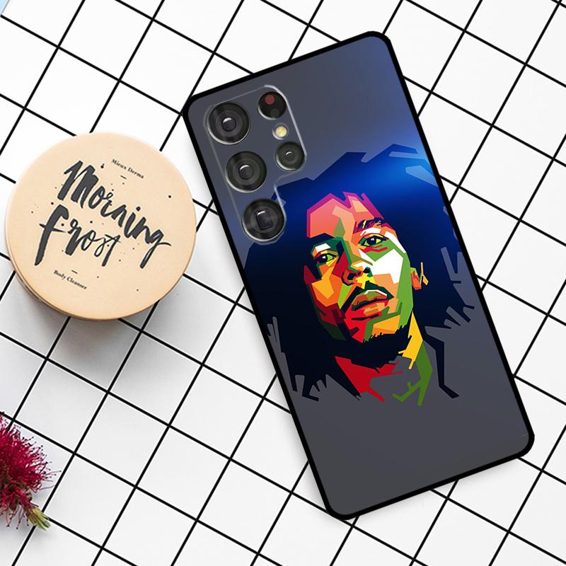 Reggae Bob Marley Case For Samsung Galaxy S24 FE S21 S22 S23 S25 Ultra S9 S10 Plus S20 FE S25 FE Phone Cover