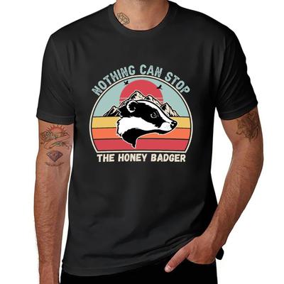 Nothing Can Stop The Honey Badger, Honey Badger, Honey Badger Apparel, Badger Gift T-Shirt Vintage Clothes Men T Shirt