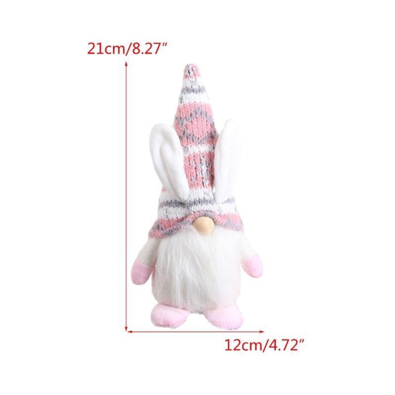 Easter Gnome Doll Scandinavian Dwarf Doll for Easter Holiday Home Tabletop Tree Decoration Festival Props Party Supplies