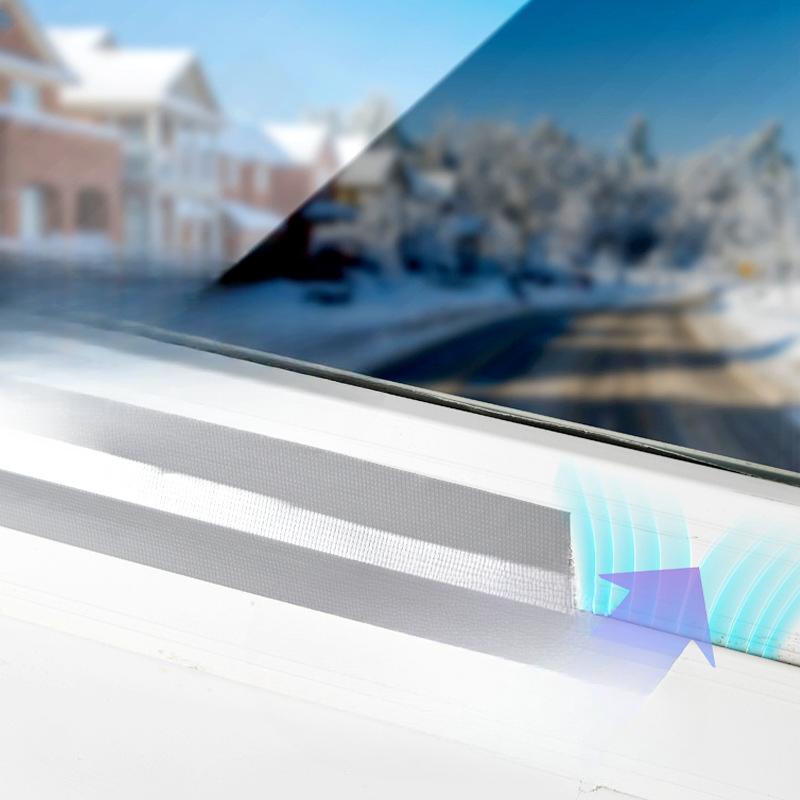 Bandă Antivânt pentru Ferestre și Uși, Etanșare Impermeabilă, Bandă Rezistentă la Umiditate și Izolantă Termic, Bandă Adezivă pentru Goluri