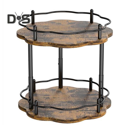 

Органайзер Lazy Susan для специй, регулируемая высота, простая установка, вращающийся поворотный столик, настольная стойка для хранения приправ