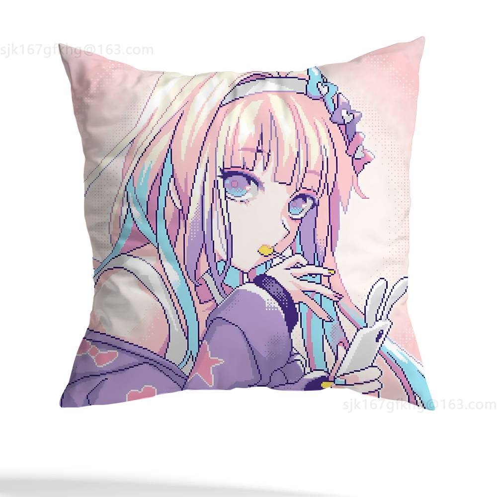 NEEDY GIRL OVERDOSE KAnge Pillowcase Casual Style Decoration, Suitable for Home Decoration (excluding Pillow Core)
