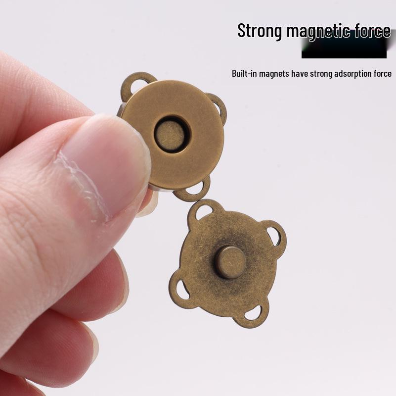Plum Blossom Magnetic Snap Fasteners: Invisible, Colorful Male-Female Buckles for Bags & Clothes