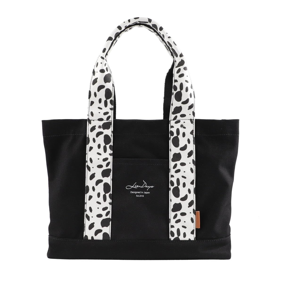 

Tote bag for A4 commuter IC card pocket [Lizdays] women, size, canvas, divider, bag, mother s bag, (black/WH Dalmatian)
