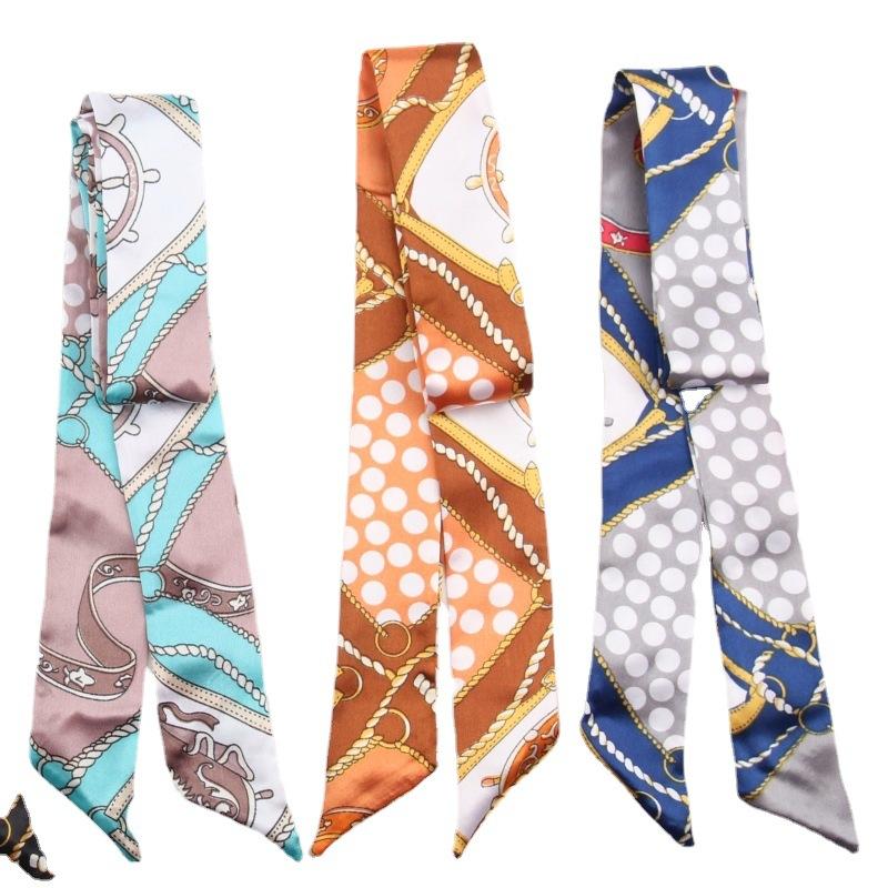 Silk Scarves Versatile Tied Bags, Long Strips, Small Silk Scarves, Bows, Headbands, Streamers, Gift Boxes, Gift Straps.