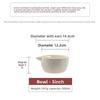 Coarse Pottery Ramen Bowl Set Japanese Style Miso Soup Fruit Salad and Snack Serving Bowl for Home Kitchen Dining Decor
