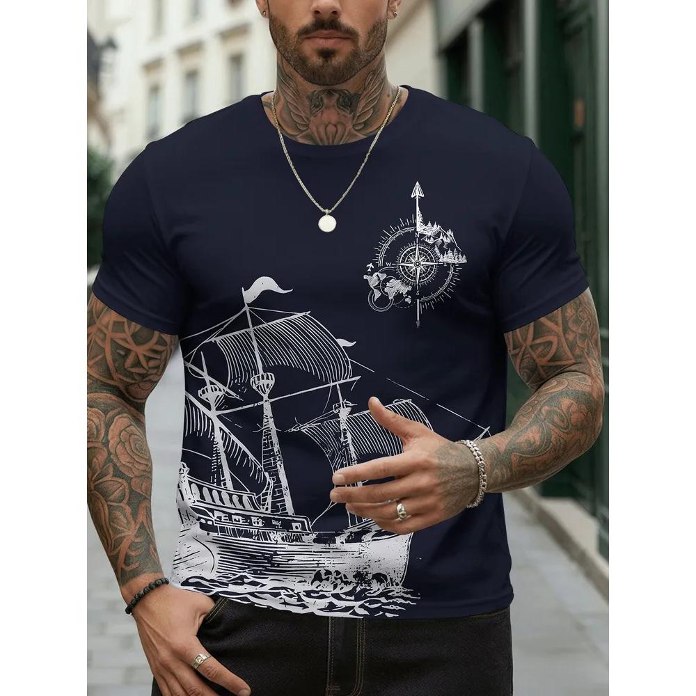 Comfortable Simple Men's Versatile Short-sleeved Top Casual Loose T-Shirts Men’s