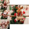 Adorable Christmas Dolls Collection With Santa Snowman Elk Bear For Heartwarming Tree Decor