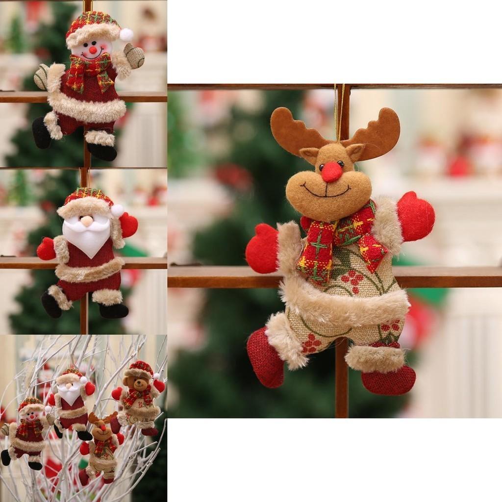 Adorable Christmas Dolls Collection With Santa Snowman Elk Bear For Heartwarming Tree Decor