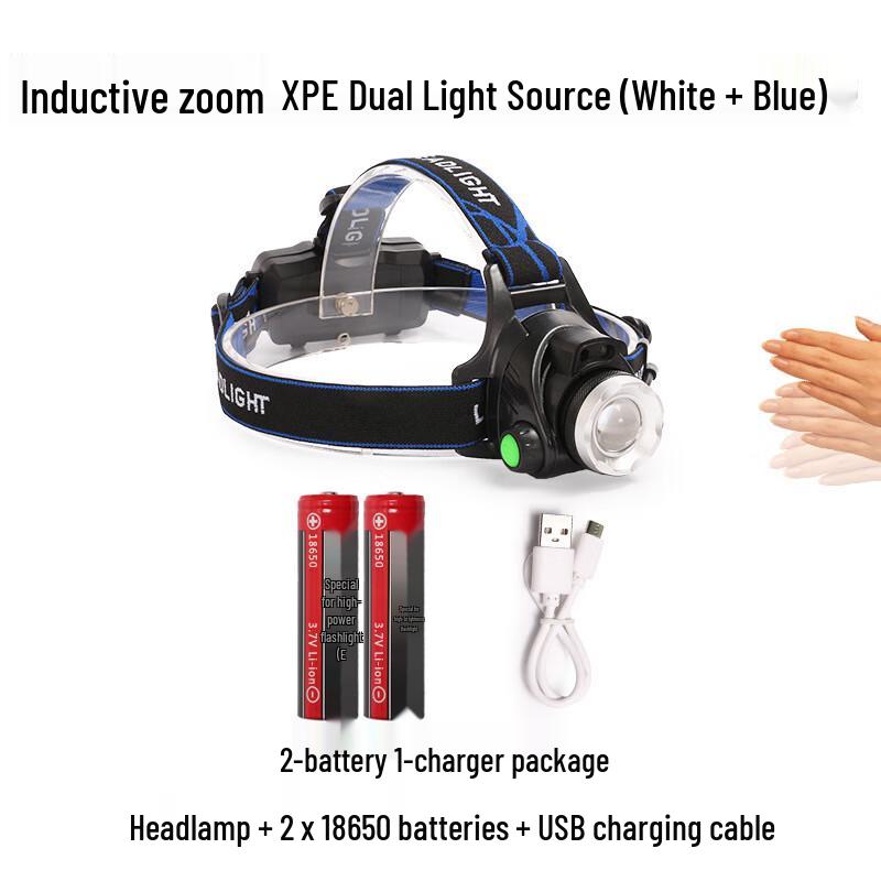 

Pai Li De Rechargeable LED Induction Headlamp One Size