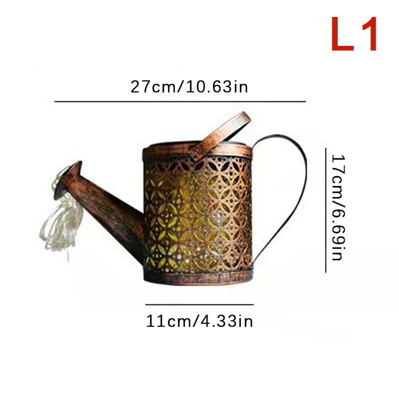 Solar Watering Can Light Hanging Waterfall Lamp Waterproof Outdoor Garden Decor Yard Porch Lawn Backyard Landscape Sun Led Lamp