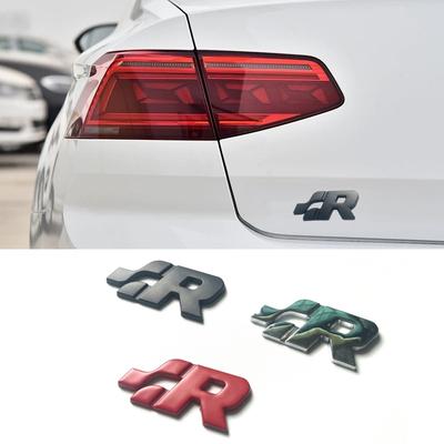 Car Metal SR Logo Front Grille Badge Emblem Rear Trunk Decals Sticker For SR32 SR35 SR36 MK4 MK5 MK6