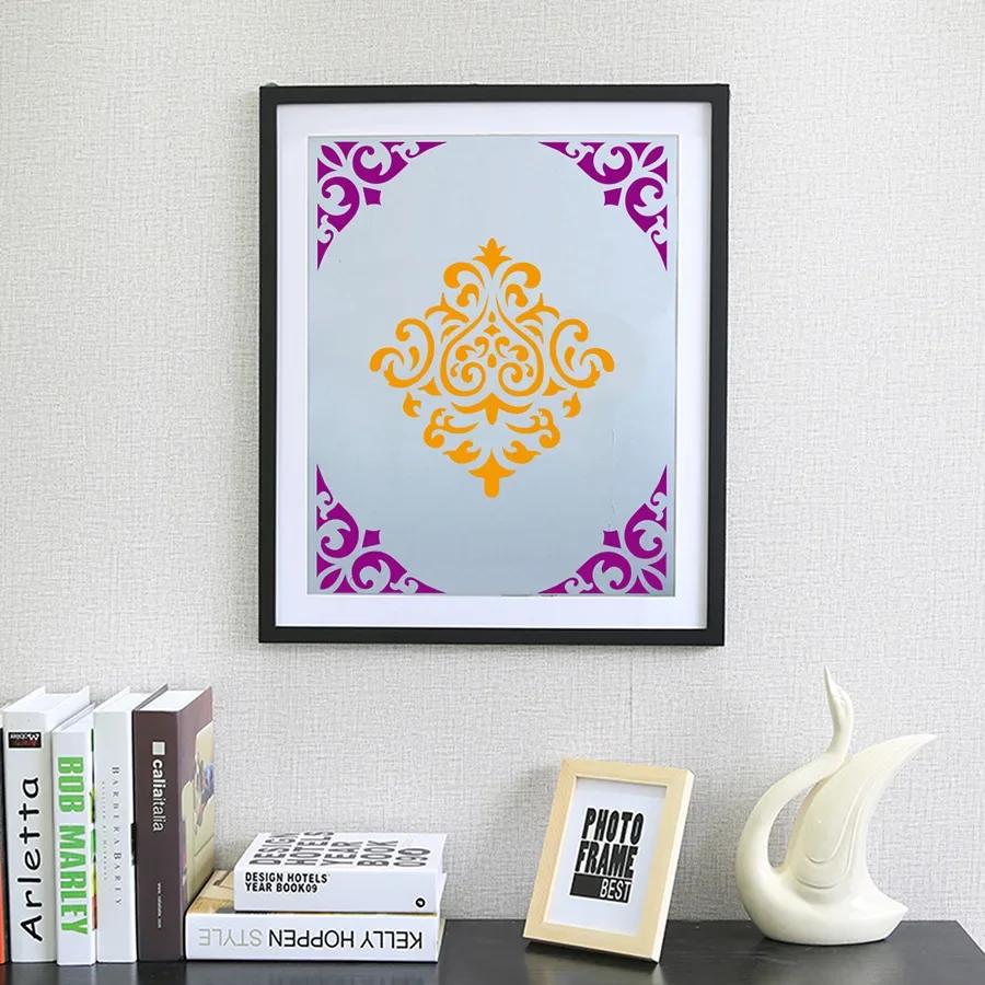 1pc 15*15cm Mandala Window Flower DIY Layering Stencils Painting Scrapbook Coloring Embossing Album Decorative Template