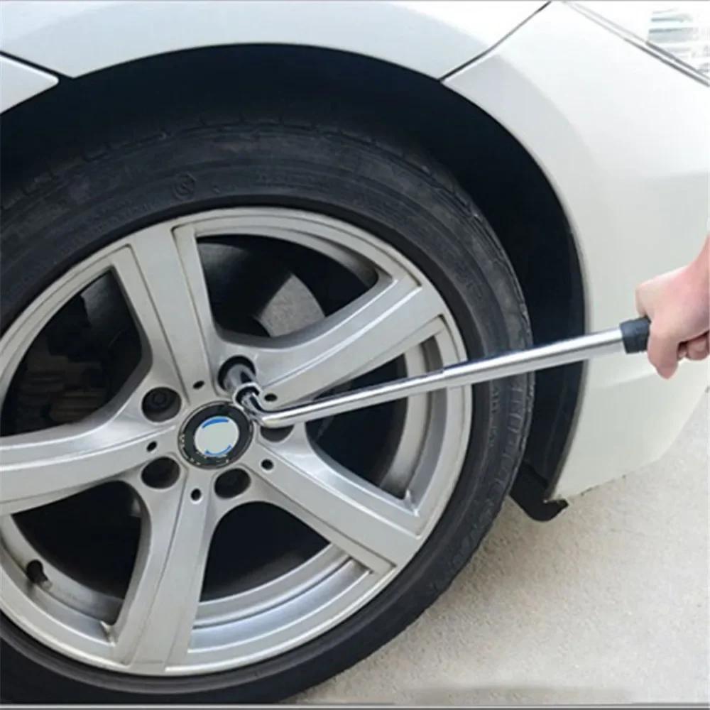 Telescoping Lug Wrench Set - 17/19/21/23mm Sockets, Vehicle Wheel Lug Spanner, Heavy Duty Car Repair Replacement Tool