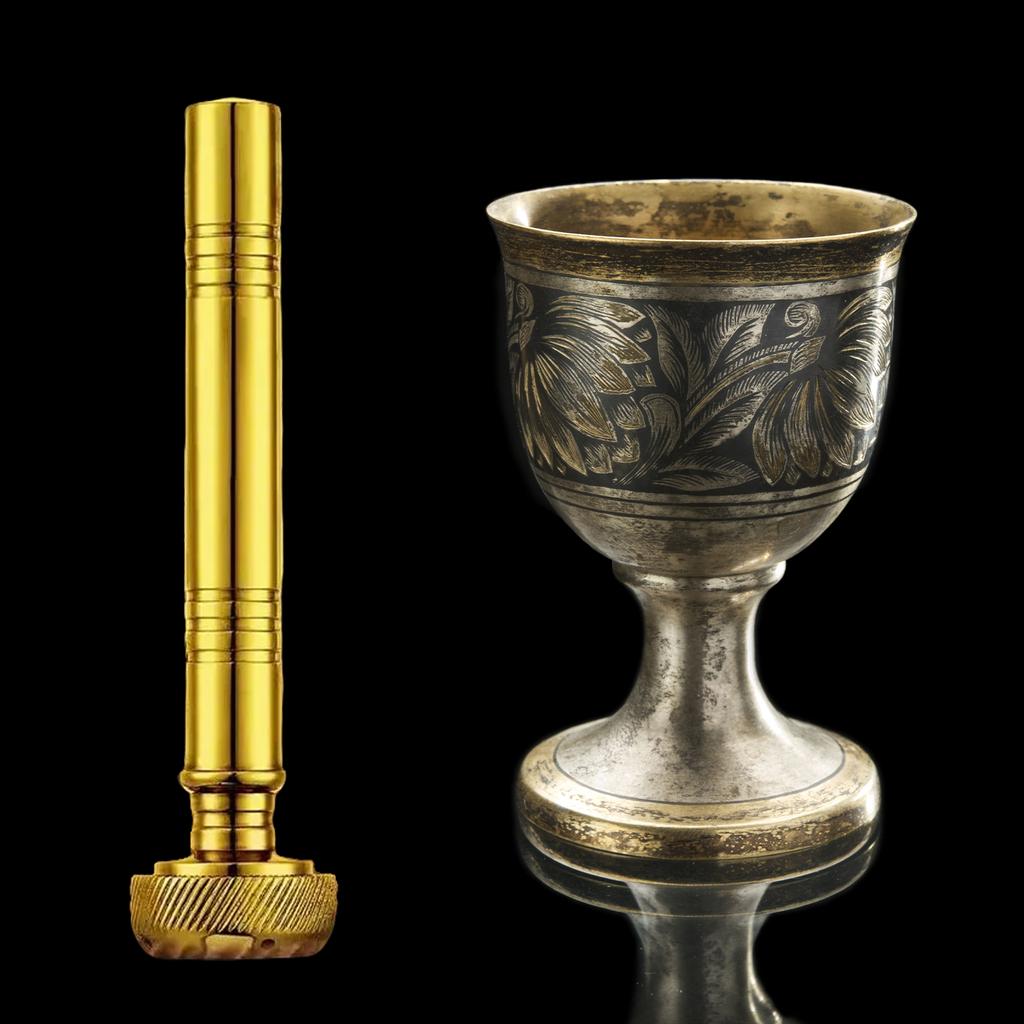 Portable Christian Holy Water Dispenser Holy Water Container with Leather Pouch for Blessings and Rituals Individual