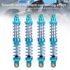 RC Shock Damper Shock Absorber 100mm Metal Shock Absorber Set of 4 with Spare Spring for SCX10D90 110 RC Crawler, 15mm Diameter, 3mm Opening