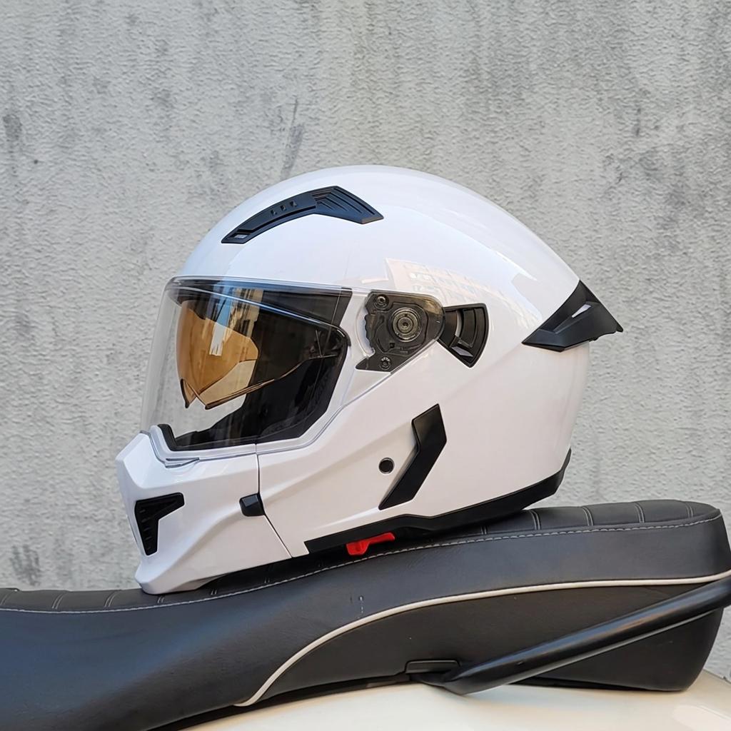 MRC 2026 Professional Motorcycle Sports Flip Helmet ABS Material Modular Dual Lens Full Face Helmet DOT Certification