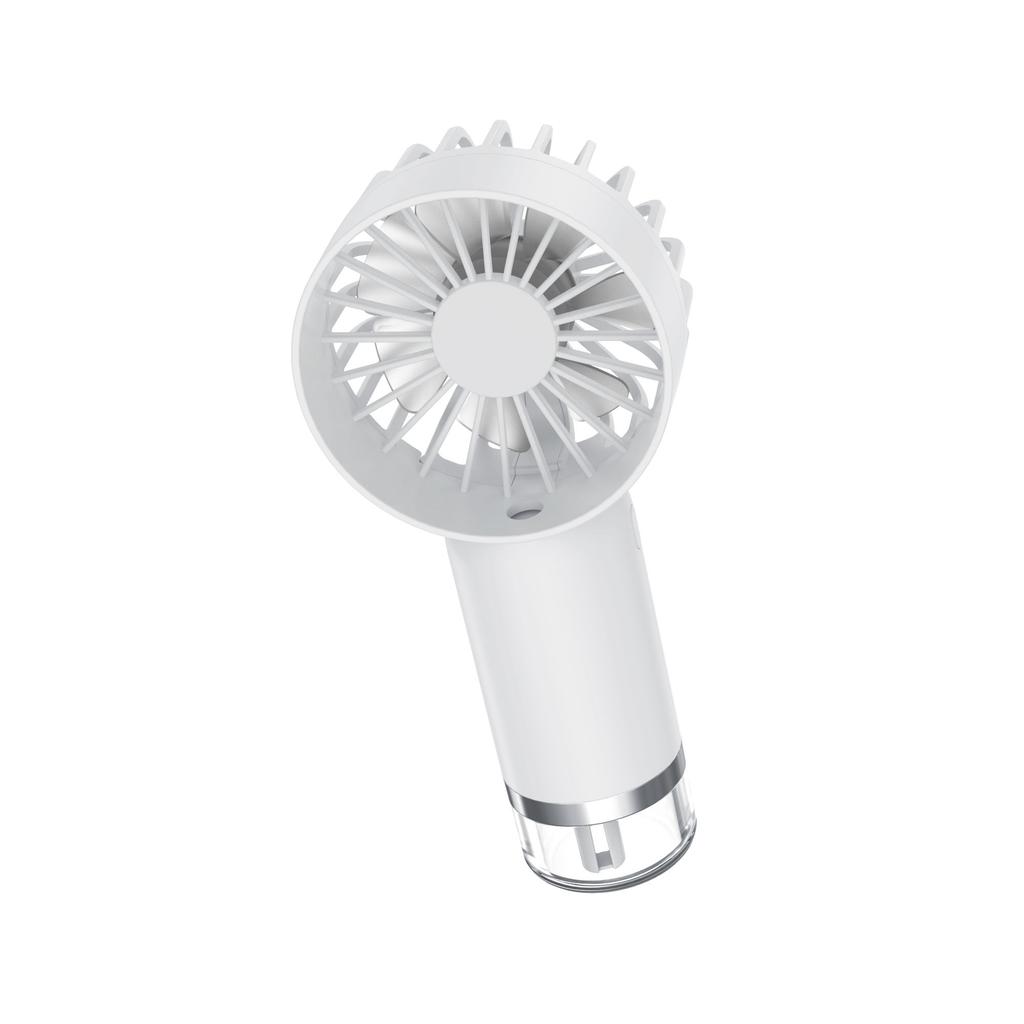 Handheld Portable USB-C Fast Charge Rechargeable Mini Fan with 3-Speed Water Spray Mist for Car & Outdoor Use